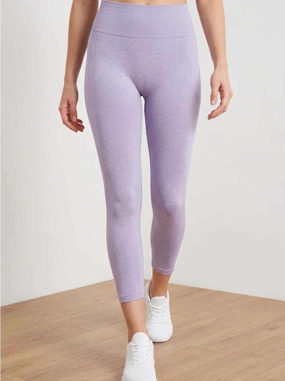 Pursue Fitness Lavender Seamless High-Rise Leggings Small Stretch Gym Activewear